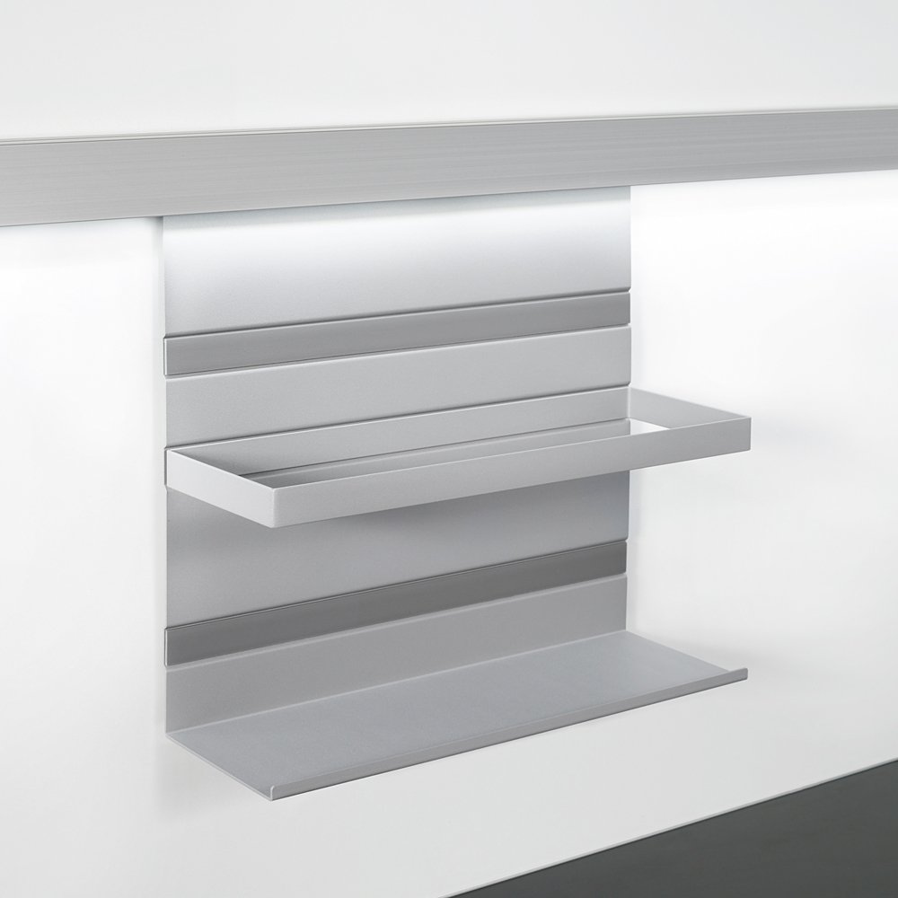 KESSEBÖHMER Linero MosaiQ Universalablage 350 x 110 x 300 mm mit Rahmen / Relingsysteme / Edelstahlo