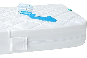 Zippered Crib Mattress Cover - Waterproof, Breathable, & Absorbent