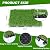 Artificial Grass Tiles Interlocking Turf Squares Deck 9 Pack -12"x12" Indoor Outdoor Faux Grass Rug with Drainage Holes-Fake Grass Tiles Self-draining for Garden Lawn Landscape Balcony Decoration