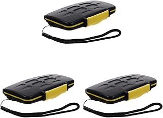 Mikikit Cajas Organizadoras Tuba Stand 3 pcs Phone Camera Memory Drop Resistant Storage Case Storage Organizer Box