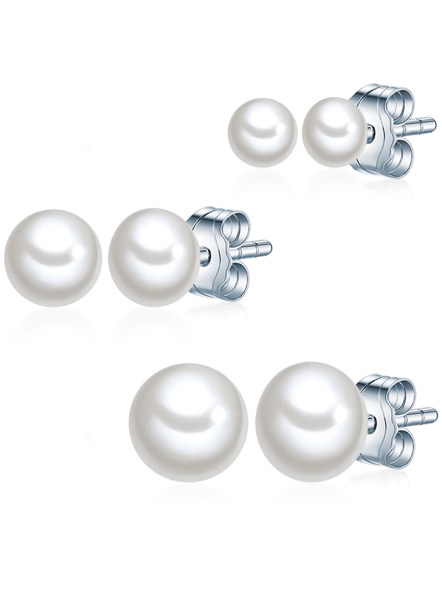Orecchini in argento 925 perla d'acqua dolce all'ingrosso gioielli barocche perl