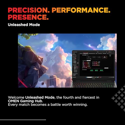 Image of HP Omen, Intel Core Ultra 7 255H, 8GB RTX 5060 (24GB DDR5, 1TB SSD) 165Hz, 2k WUXGA, 3ms, 400 nits, 16'' /40.6cm, Win11, M365* Office24, Black, 2.42kg, an0015TX, RGB, Gaming Laptop