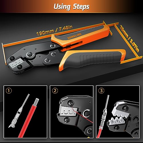 SOMELINE Crimp Tool Connector Kit, JST-XH 2.5mm/DP 2.54mm Connector Set, 21 Types of Connectors - Image 4