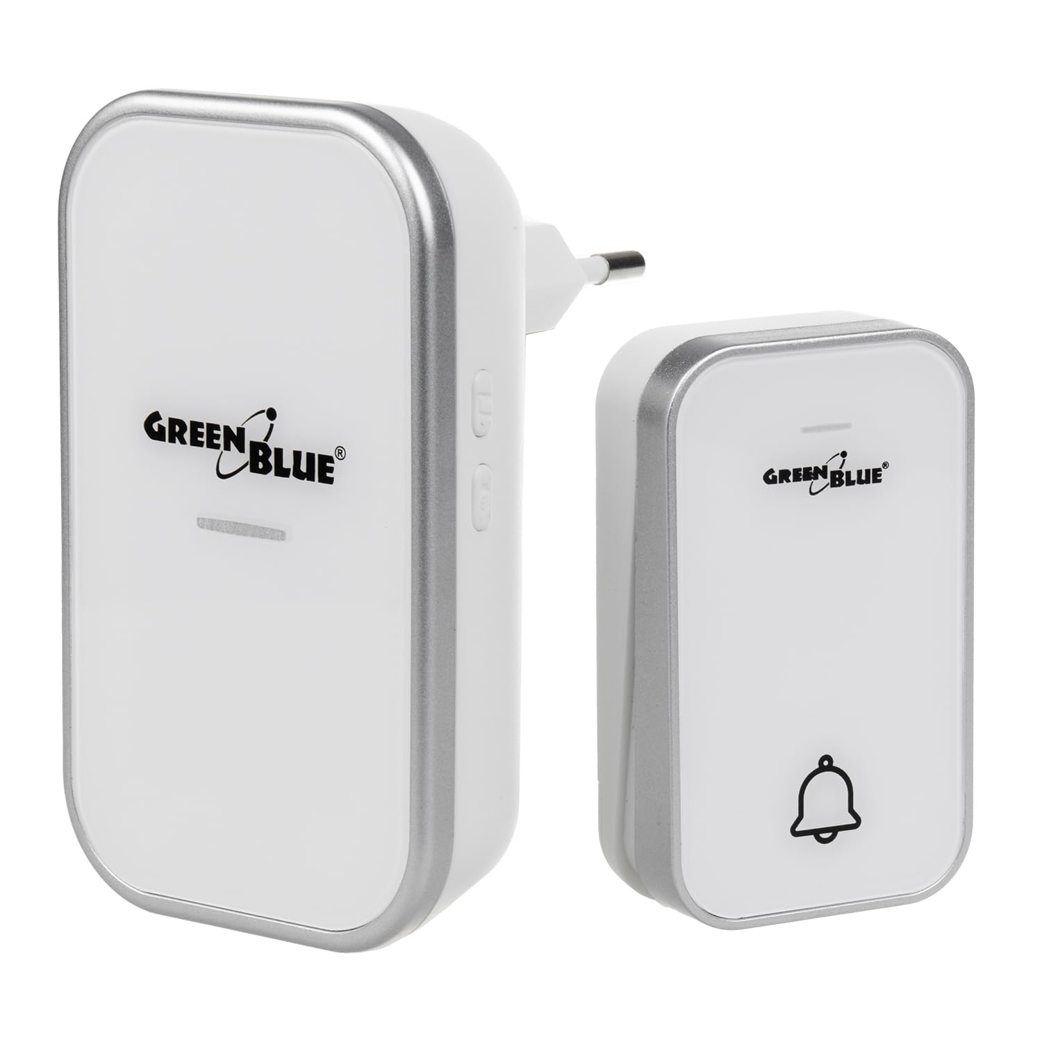 GreenBlue kinetic battery-free wireless bell, 38 melodies, white, range up to 200m, IP44, GB157 W, Weiß - Image 3