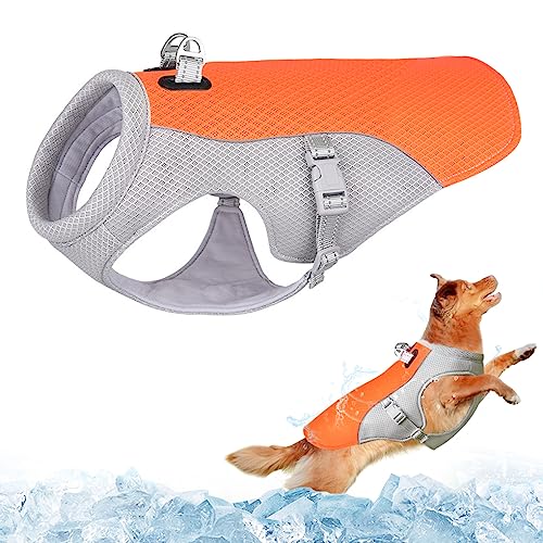 Dolahovy Cooling Vest Harness, Breathable Mesh Dog Cool Jacket With Adjustable Summer Coat