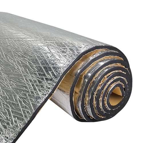 FOURUB 590Mil(15MM) Sound Deadening Foam Mat Car Insulation Sound Deadener Heat Resistant Material...