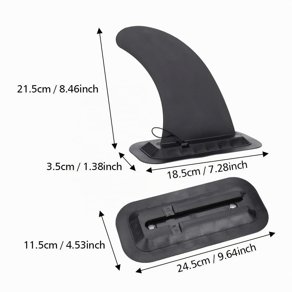 aileron Paddle Gonflable,Surf Piece,Quilla Paddle Board,Aileron Paddle Aileron pour Paddle Planche À Voile Fin Surf Fin Ensemble-Amovible Centre Aileron Amovible and Up Paddle