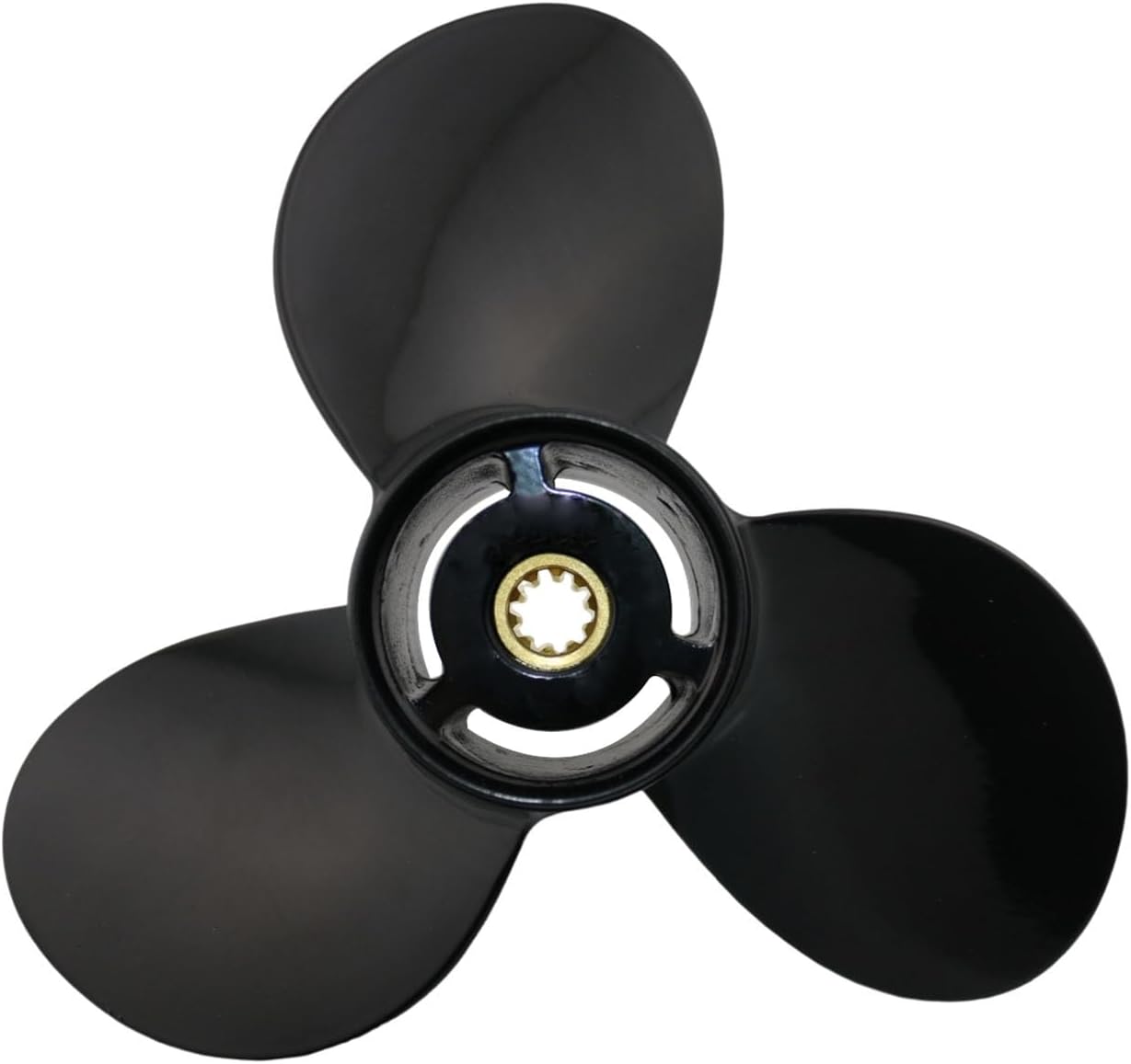 Boat Propeller 9 1/4x8 pitch 9 1/4x9p 9 1/4x11p 9 1/4x12p compatible with Suzuki DF8A 9.9hp 9.9A 15hp 15A 20A DT9.9 15hp 15C Outboard Engines, 10 Tooth Spline Aluminum Boat Motor Props, 3-Blade, RH