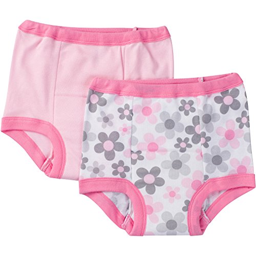 Image of Gerber Little Girls' 4 Pack Training Pant