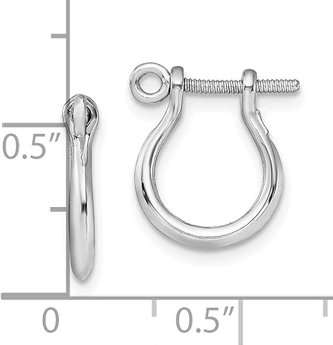 Miniatura 2 de Dije de viaje de plata de ley 925, pendientes pulidos con eslabones de grillete pequeño, Metal, no conocido