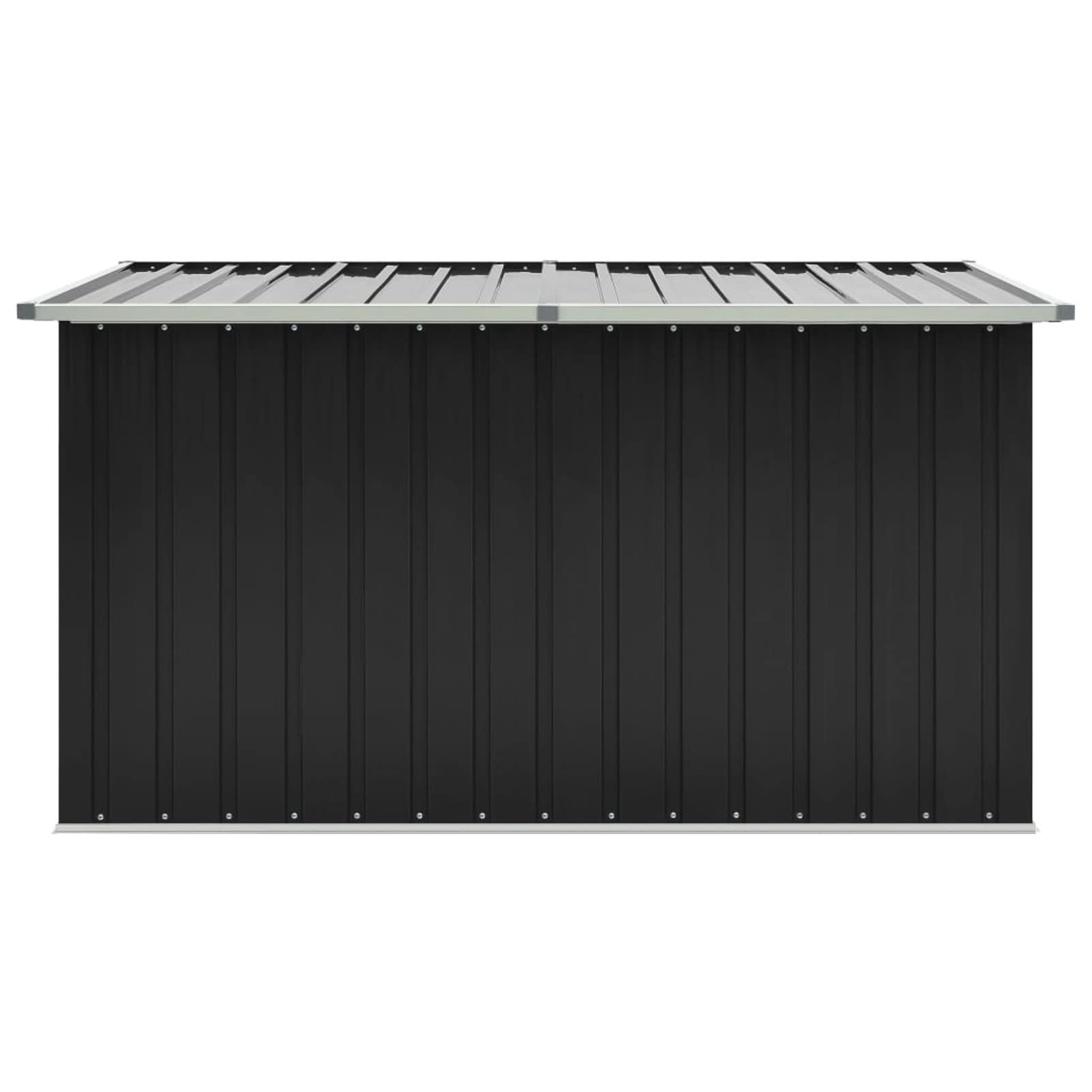 Gartenbox Metall Gartenbox wasserdicht XXL Auflagenbox Metall Aufbewahrungsbox Garten Outdoor Box Kissenbox für Garten-Anthrazit-171 x 99 x 93 cm