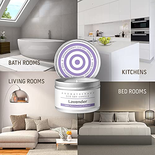 I & Candle Aromatherapy Soy Wax Scented Candles (Lavender) #TOP5