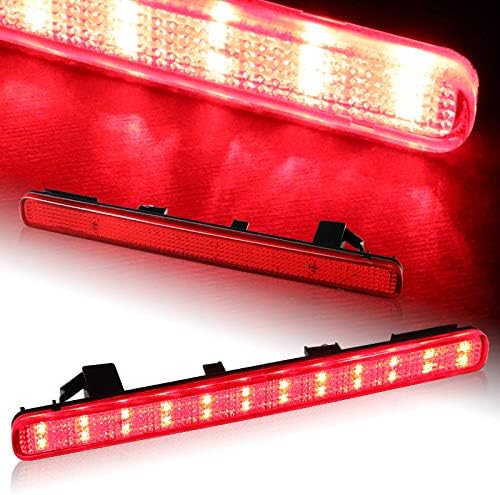 EPARTS Smoke Lens Full LED Rear Bumper Brake Light Bumper Tail Reflector Marker Lamps Pair Compatible with 2009-2014 Acura TSX