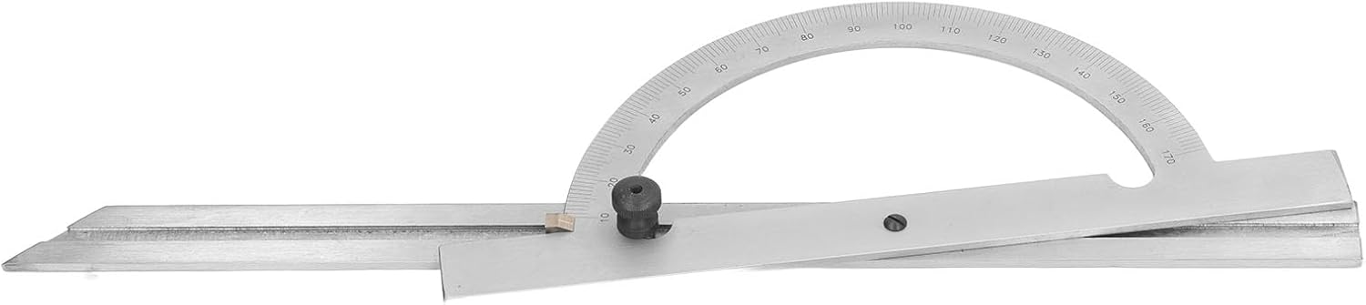 Woodworking Protractor Carbon Steel Adjustable Portable Angle Ruler 200 X 400mm