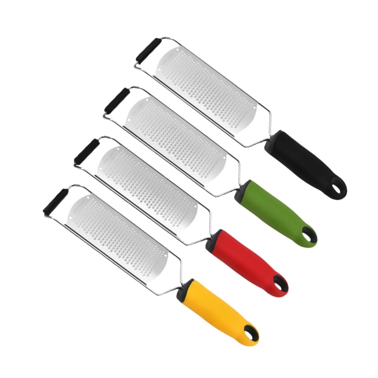 ABOOFAN 4pièces Râpe à Fromage Manuelle Et Zesteur à Citron Acier Inoxydable Hachoir à Légumes Polyvalent pour Fruits Et Fromage Outil De Cuisine
