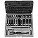 Grey Pneumatic 89623RD 1/4" Drive 23pc Standard and Deep Length Fractional Duo-Socket Set - 6