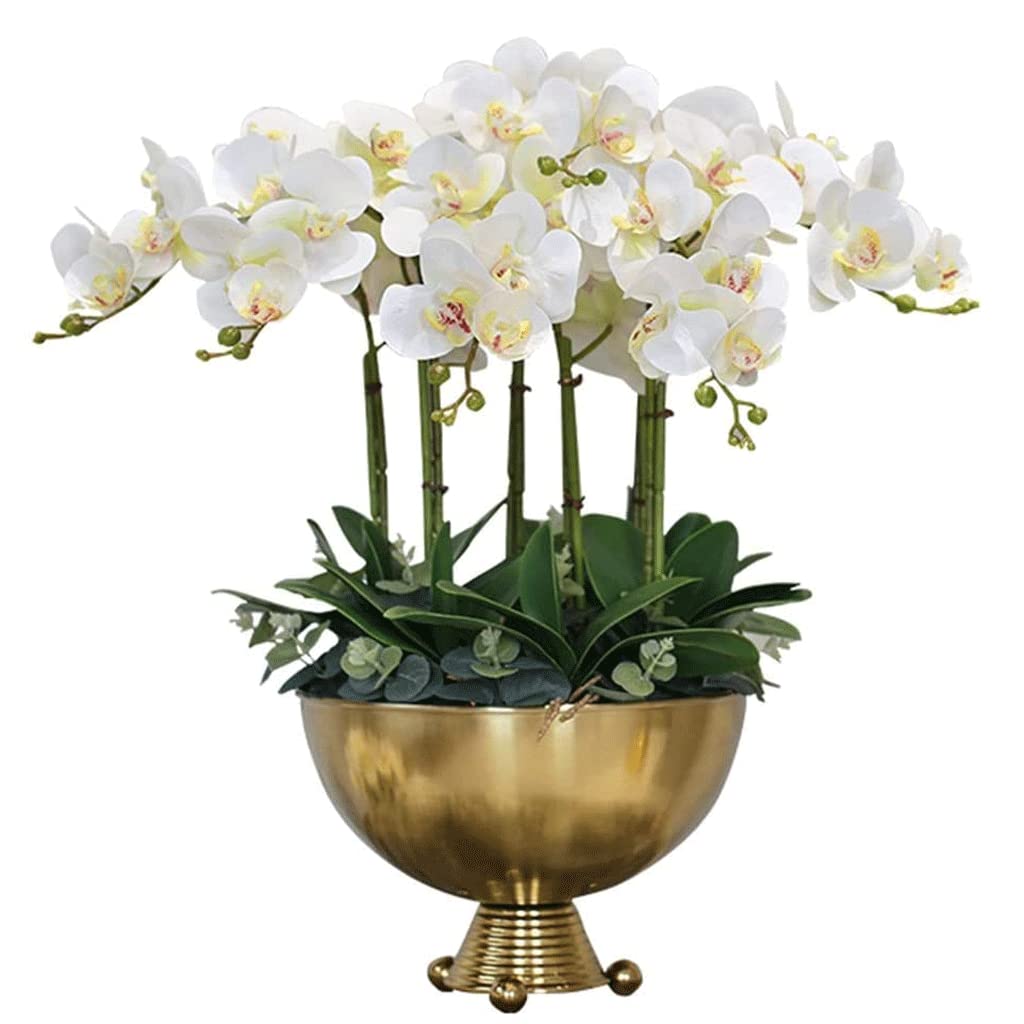 DFGHNBVC Artificial Flowers For Decoration Artificial Flower Phalaenopsis Artificial Flowers In Vase For Home Decoration Bouquet Silk Fake Flower Artificial Plant Artificial Flowers Plant