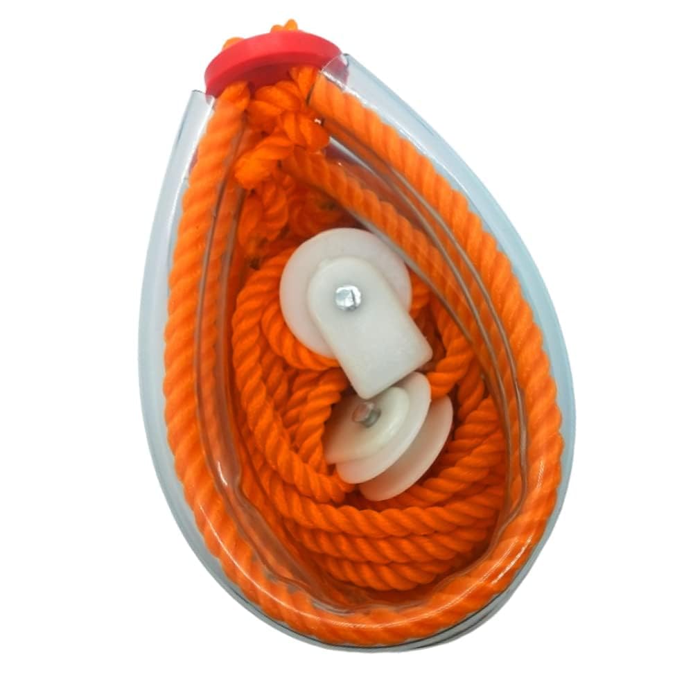 Vernie Pocket Gym Rope, Weight Loss Exercise for Men and Women, Physiotherapy, Back Pain & Shoulder Pain Relief, Stress Relief Yoga (HDPE Rope)