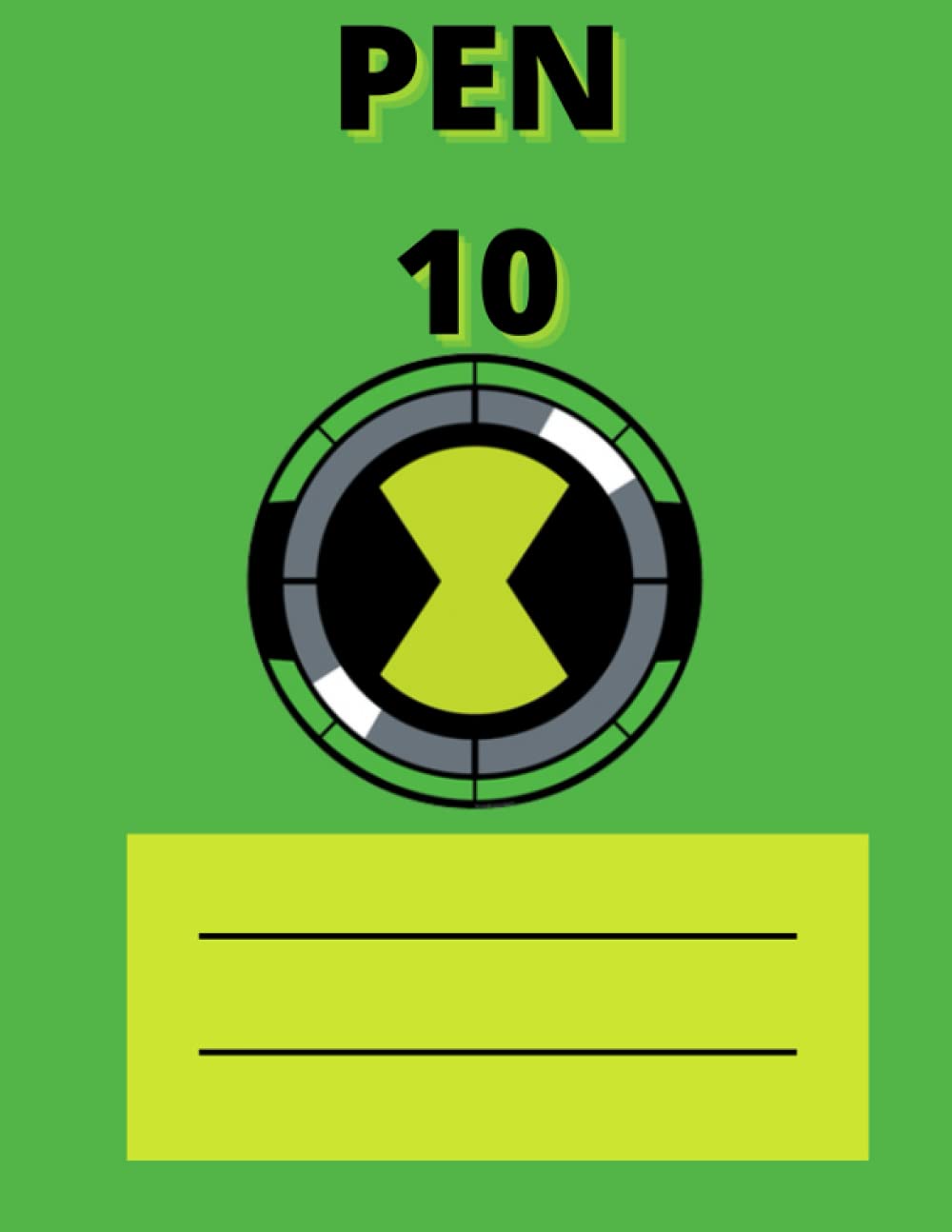 PEN 10 - NOTEBOOK: 1000 pages Notebook for teens