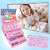 Paw Patrol Colored Pencils Art Supplies Kids Set Coloring Stationery Girls Boys Drawing Pencils Supplies Travel Case with Crayons Arts and Crafts for Kids 4-12 (Pink) #1