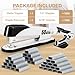 Deli Stapler Heavy Duty, Full Strip Staplers for Desk with 2000 Staples and Staple Remover, 50 Sheet Capacity, No Jam, Non-Slip Office Stapler with Staples for Office, Classroom, White