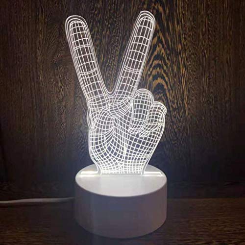 Cadeau créatif veilleuse bébé - Lampe de table 3D en acrylique pour naissance