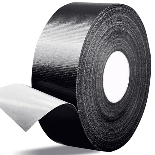 Image of Wide Duct Tape Waterproof Patch Tape Industrial Grade Seal Tape 55 Yards (164 ft), 11.1 Mil Heavy-Duty with Strong Adhesive Backing, (4inches, Black)