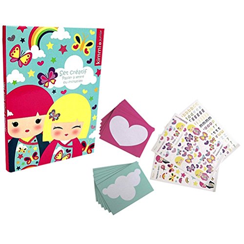 Kimmi Junior - Set Créatif : Papier à lettres et cartes d'invitation