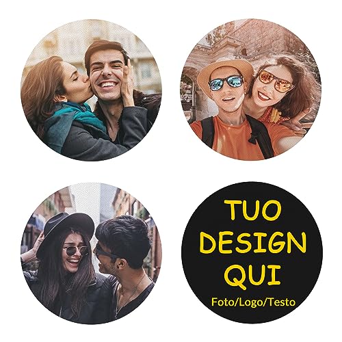 Set di sottobicchieri in pelle personalizzati, sottobicchiere personalizzato per bevande, sottobicchiere per foto per tavolino, crea divertenti sottobicchieri con la tua immagine/logo/testo