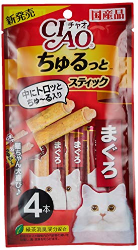 最安値 いなば チャオ 猫用おやつ ちゅーる っとスティック まぐろ 4本入 6個 まとめ買い の価格比較