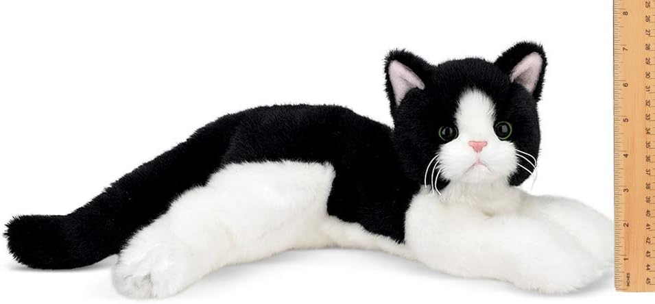 stuffed white cat