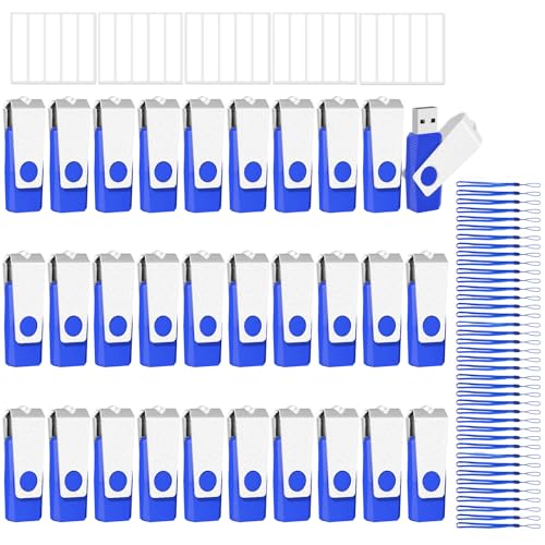 Clés USB 2.0 en vrac EASTBULL 16 Go avec cordons pour stockage de données