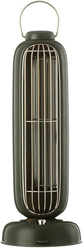 Ventilador eléctrico de torre silencioso, ventilador oscilante de cabeza oscilante de 90, ventilador de escritorio pequeño portátil ligero para