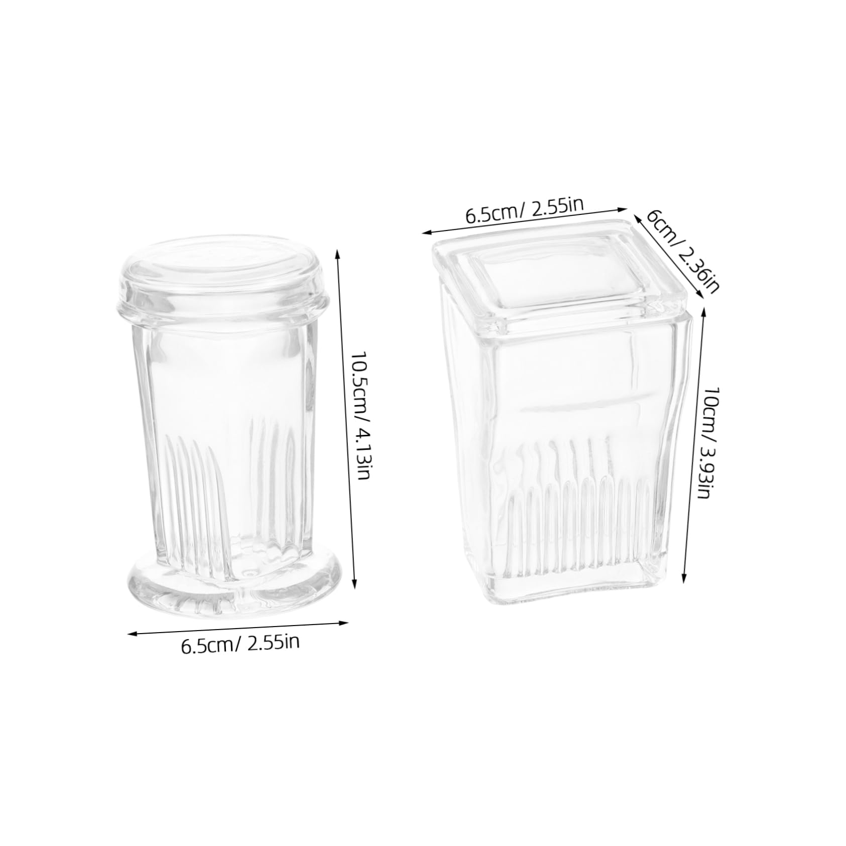Cabilock Glass Staining Jars 2pcs 5 Slide 9 Slide Glass Lid for Scientific Research Education