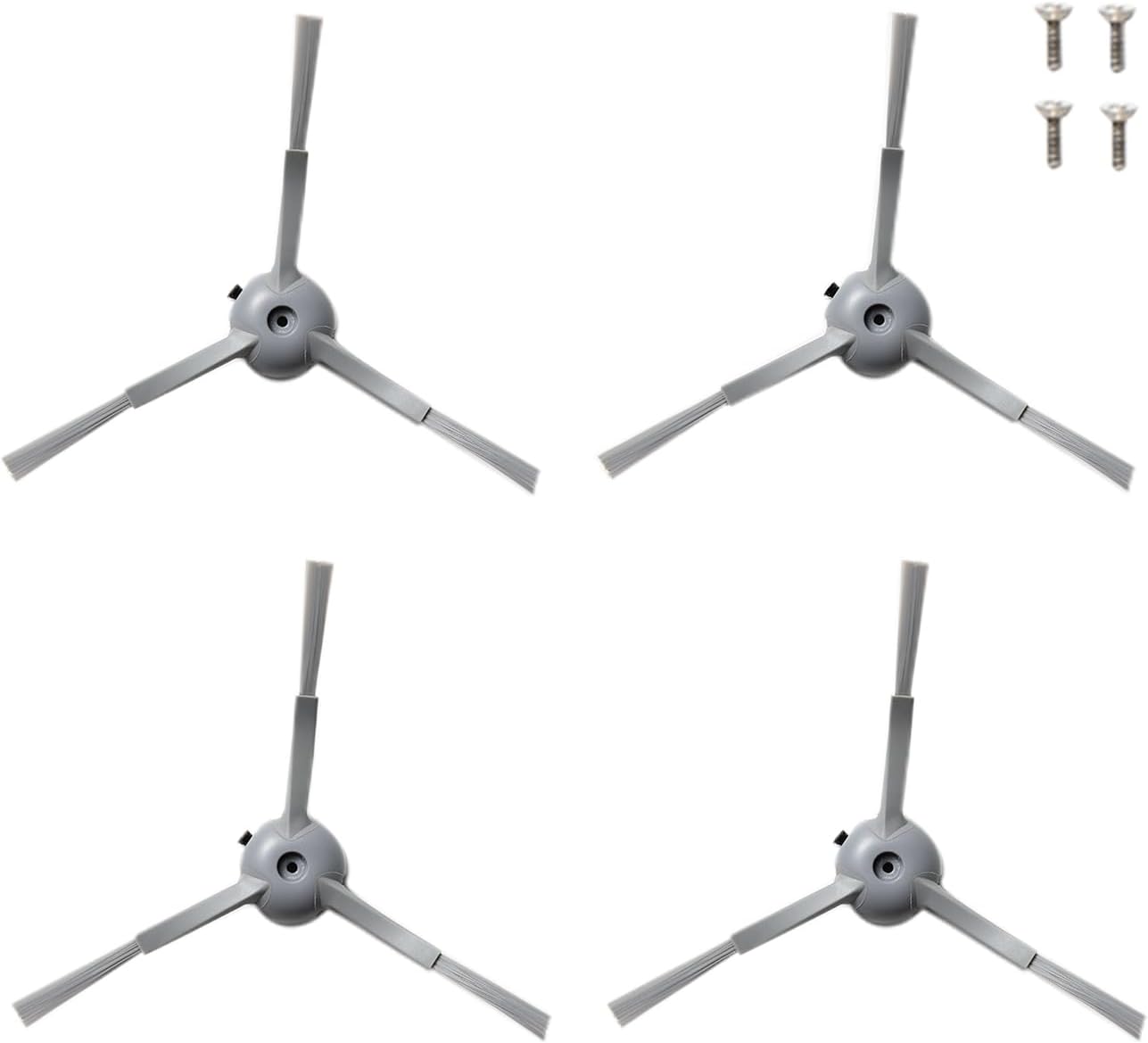 eufy 4-Pack Replacement Side Brushes and Screw L60 all Series, G50 Series, Omni C20 Robot Vacuums