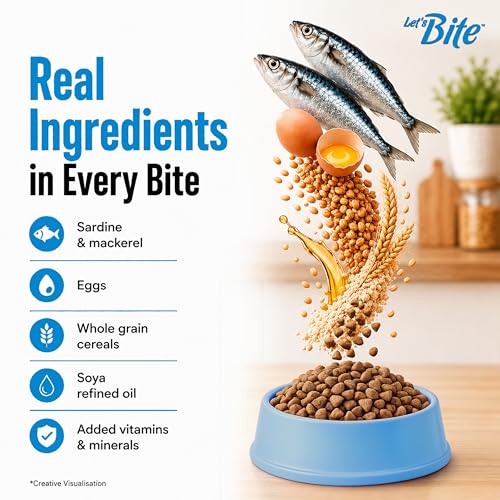 Image of Let's Bite Persian Dry Adult Cat Food 1kg | Ocean Fish (Total 2kg)