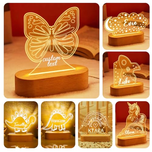 HDSD Custom Name Night Light - Personalized Night Light Gifts, Bright Custom Baby Gifts, Great Cute Gifts for Boys and Girls