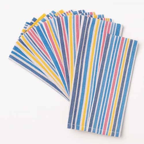 Sausalito Stripe 12-Pack Servilletas de Tela 18x18 in miniatura 1