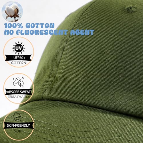 2-Pack Toddler Baseball Hats for Kids Girls Soft Cotton Mesh Back Trucker Hats Adjustable Toddler Hats for Girls Boys3