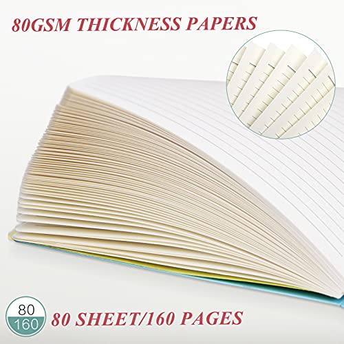 Songaa [4 Pack] Spiral Notebook, A5 Size College Ruled Notebooks, PP Hardcover Spiral Notebook Ruled Lined Journal Notebook Bulk, 80 Sheets / 160 Pages Spiral Bound Notebook (5.7"x image 7