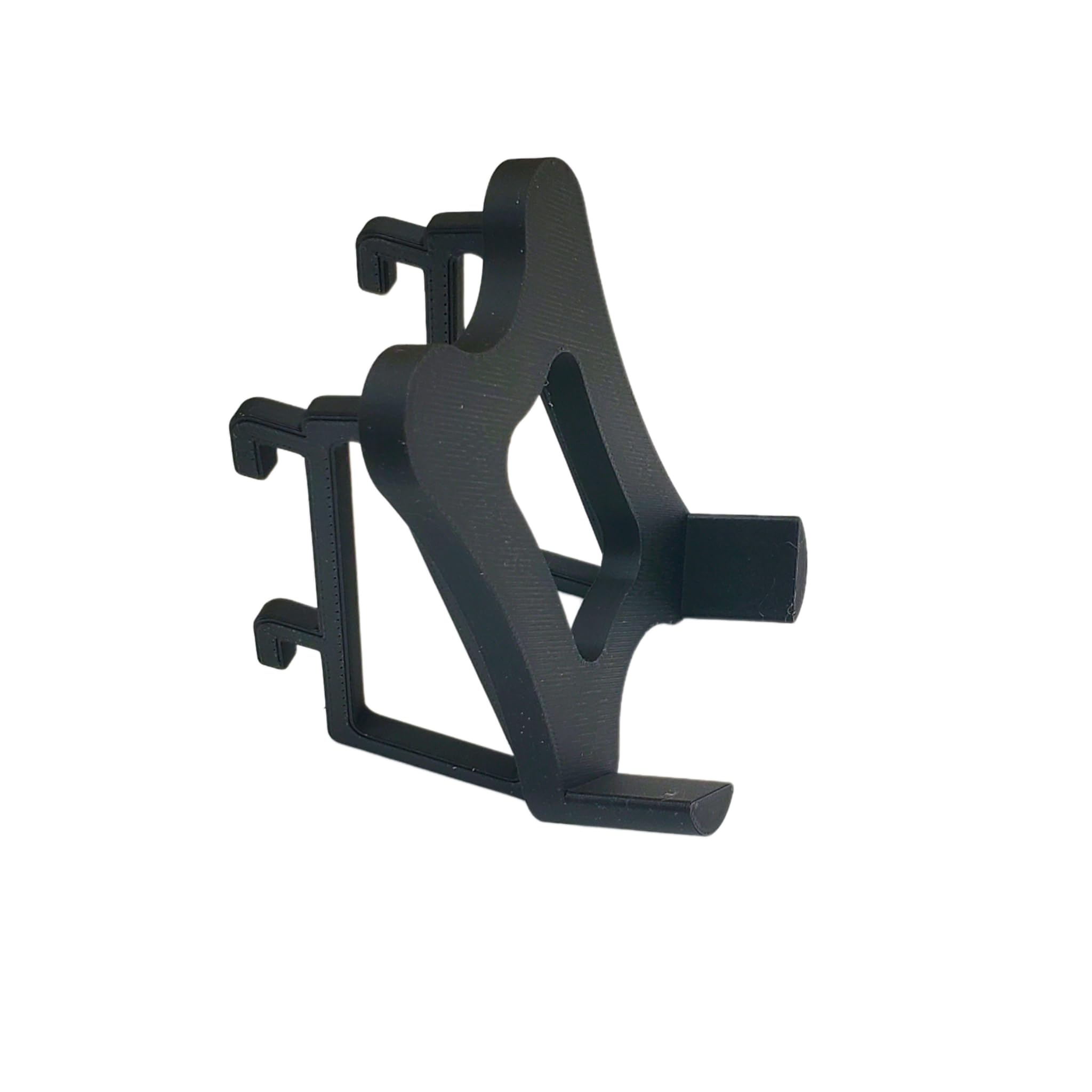 Generic 'Just Hanging' Pegboard Mouse Holder, Compatible with IKEA SKADIS Pegboards, Home Office Organization (Matte Black)