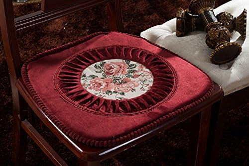 Embroidered cushions/ padded wooden chair stool seat/ Cloth upholstery-C 45x45cm(18x18inch)