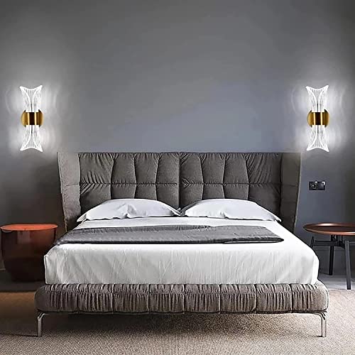 Luces de pared LED modernas acrílicas de 10W para iluminar el salón 6