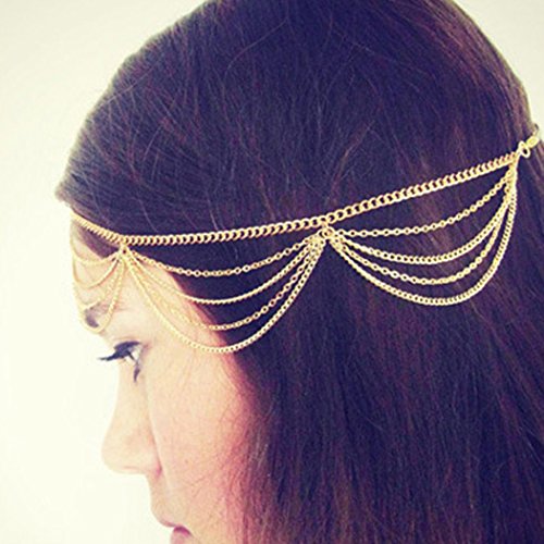 Aukmla Bohemia Headband Jewelry for Women and Girls