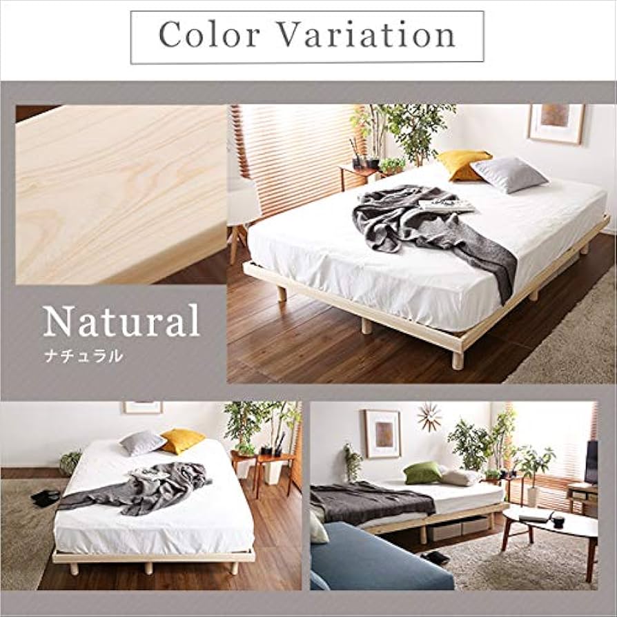 総檜脚付きすのこベッド(セミダブル) 【Pierna-ピエルナ SD ひのき 総檜脚付きすのこベッド セミダブル Pierna ピエルナ - 家具専門