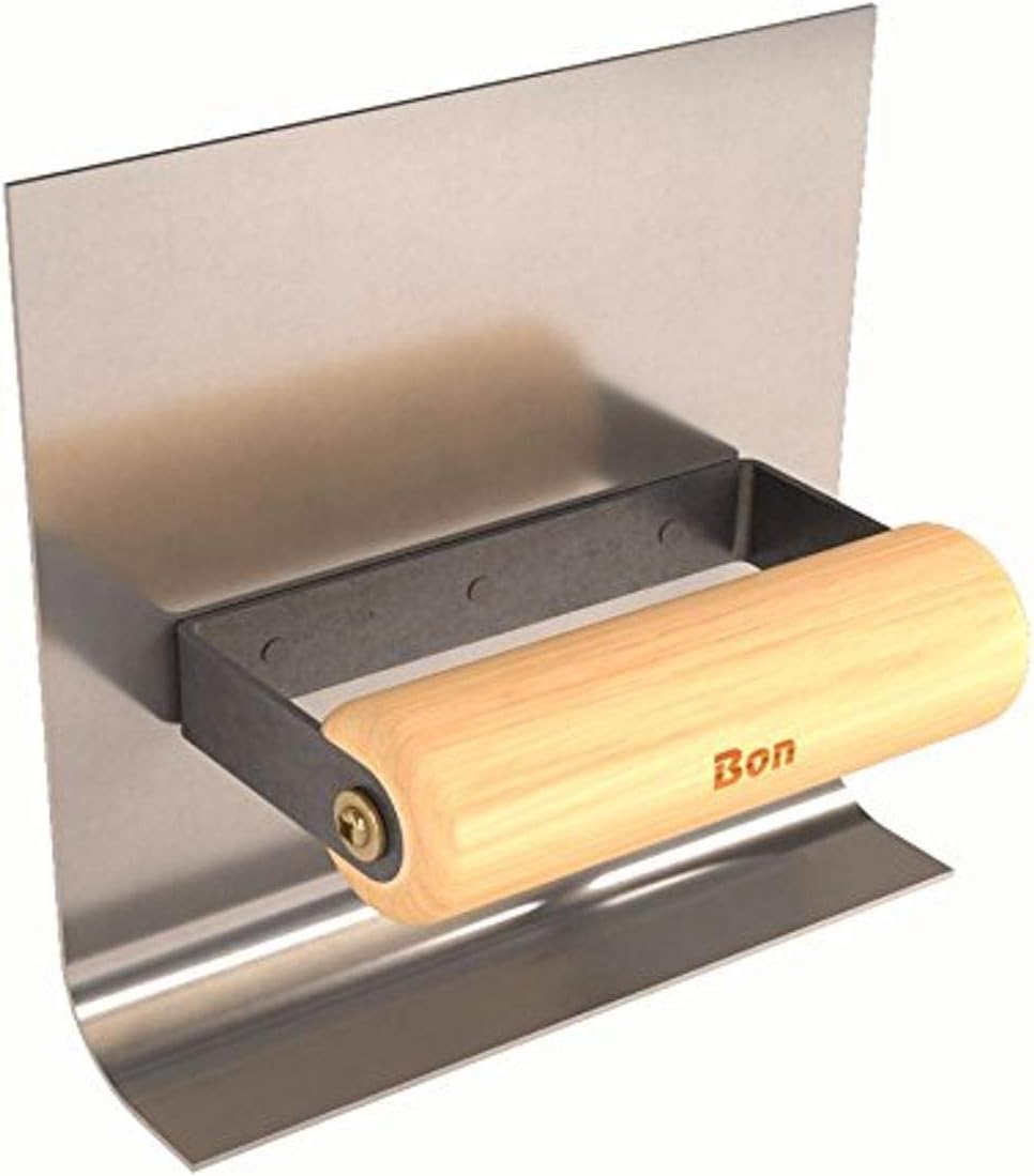 Bon 22-596 Cove Tool Inside - Stainless Steel 6-in. X 1.5-in. - 3/4-in. Radius 6-in. Lip Wood Handle
