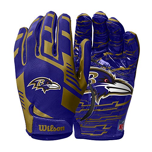 Image of Wilson NFL Stretch Fit Football Gloves - Youth and Adult Sizes