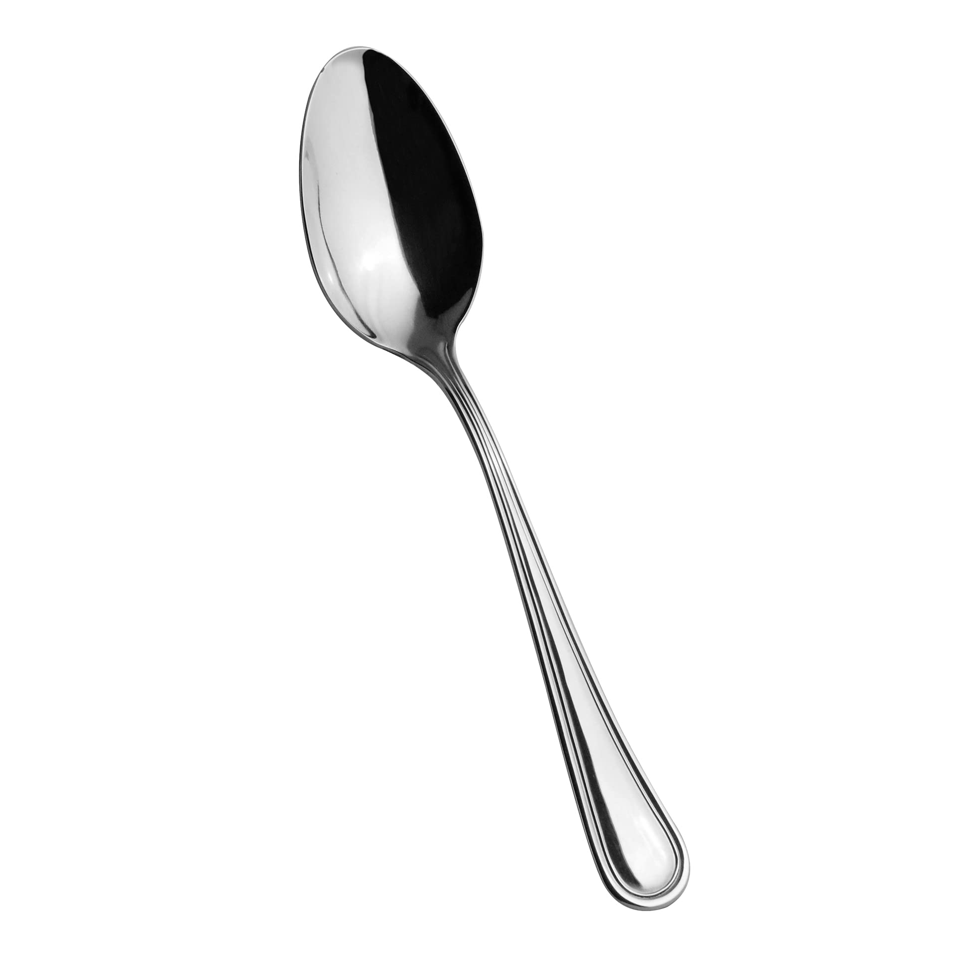 Salvinelli Queen Set Cucchiai Frutta Acciaio Inox 18/10, Cucchiaio da Frutta 12 Pezzi, Spessore 2,5 mm, Made in Italy, Finitura Lucida