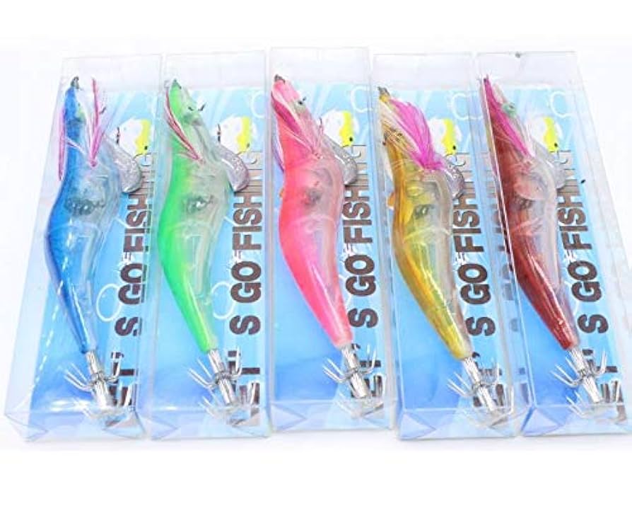 Amazon | エギ 3.5号 13cm 22g 4本 LED 点滅 光る 色の変更有り