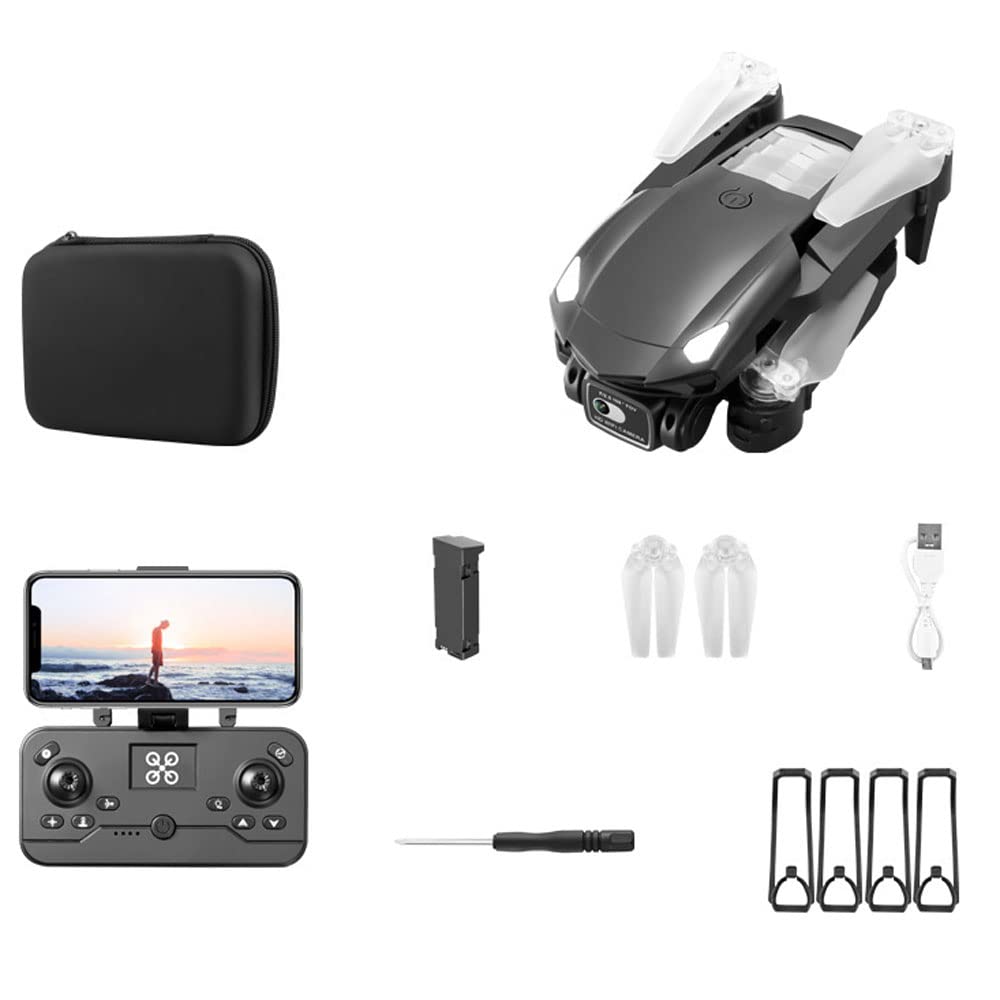 Droni Pieghevoli con Videocamera HD 4K per Adulti, Video Live FPV WiFi Quadricottero RC, Mantenimento Dell'altitudine, modalità Senza Testa, Decollo con Una Chiave per Bambini O Principianti